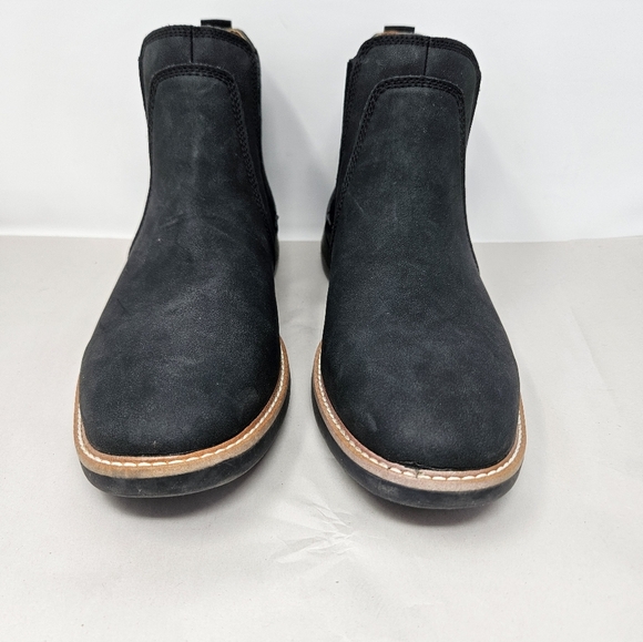 NWOT Madden  Ortholite Chelsea Boots Sz 9 Charcoal Gray Black Faux Suede Pull On - Picture 2 of 11